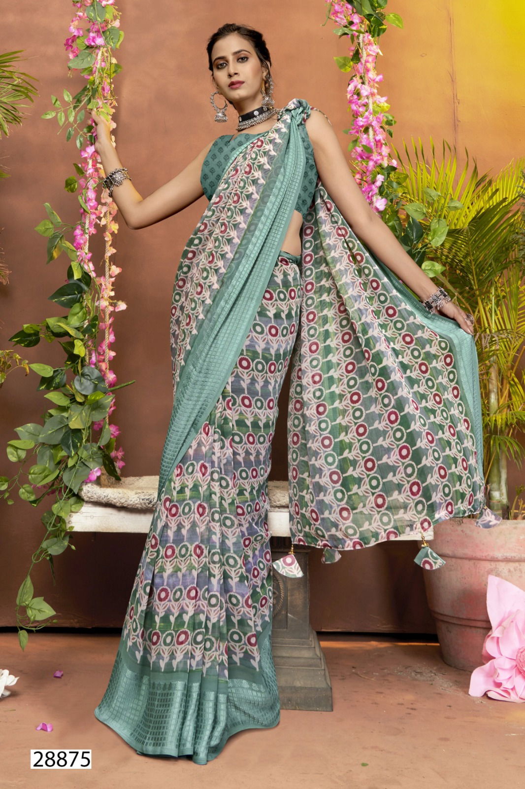 Shifu Vol 12 By Vallabhi Printed Georgette Sarees Wholesale Price In Surat
